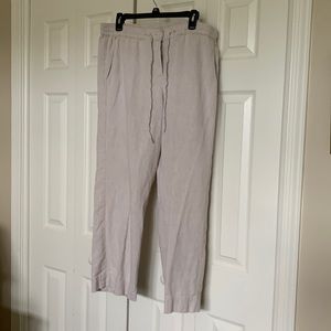 Talbots linen beach pants